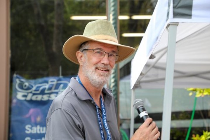 MC'ing Orinda Car Show 2022 